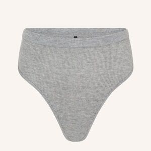 Gooseberry Intimates Les Girls Rib Breifs in Gray Size M NWT